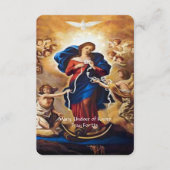 Carte D'accompagnement Notre-Dame, qui a la prière des noeuds (Devant)