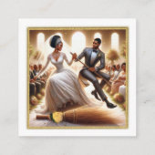 Carte D'accompagnement Notre Jour de Mariage Félicité Élégant (Dos)