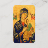 Carte D'accompagnement Notre Mère aide perpétuelle avec la prière (Devant)