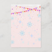 Carte D'accompagnement Notre Petit Petit Cub | Baby shower des animaux de (Dos)