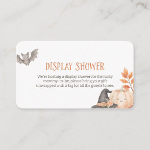 Carte D'accompagnement Notre petite fée Baby Shower Halloween Couches pou
