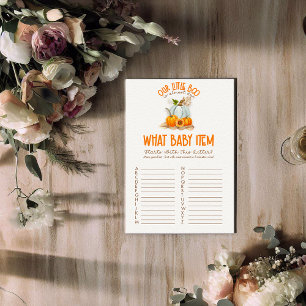 Carte D'accompagnement Notre petite fête prénatale Boo Quel jeu d'objet p