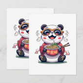 Carte D'accompagnement Nouilles de Panda (Devant / Derrière)