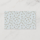 Carte D'accompagnement Nourriture pour bébé Baby shower de rousseur de co (Dos)