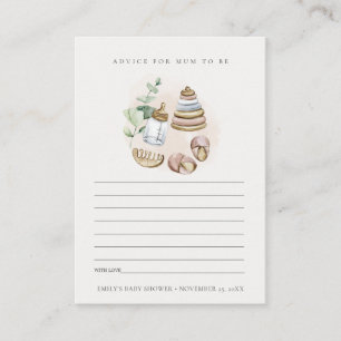 Carte D'accompagnement Nourriture rose conseils essentiels pour le Baby s