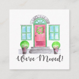 Carte D'accompagnement Nous avons bougé ! Maison de Noël