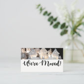 Carte D'accompagnement Nous avons déménagé des maisons de Noël éclairées (Debout devant)