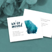 Carte D'accompagnement Nous avons déplacé l'aquarelle Georgia Moving Fair