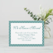 Carte D'accompagnement Nous avons déplacé l'oignon blanc Preppy sur Turqu (Debout devant)