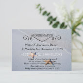 Carte D'accompagnement Nous deux | Plage Mariage Logement Instructions (Debout devant)