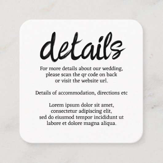 Carte D'accompagnement Nous Dirons Je Moo Vache Mariage QR Code (Devant)