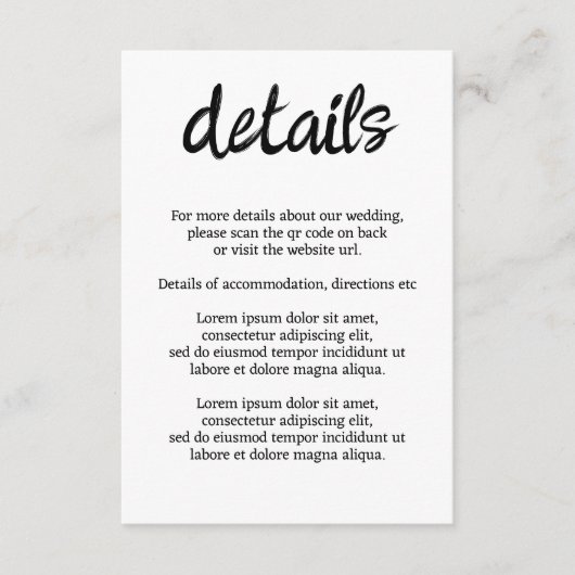 Carte D'accompagnement Nous Dirons Je Moo Vache Mariage QR Code (Devant)