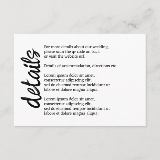 Carte D'accompagnement Nous Dirons Je Moo Vache Mariage QR Code (Devant)