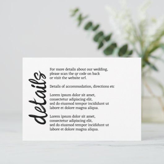 Carte D'accompagnement Nous Dirons Je Moo Vache Mariage QR Code (Debout devant)