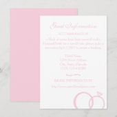 Carte D'accompagnement Nous faisons Mariage (Devant / Derrière)