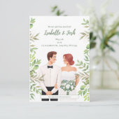 Carte D'accompagnement Nous nous marions ! (Debout devant)