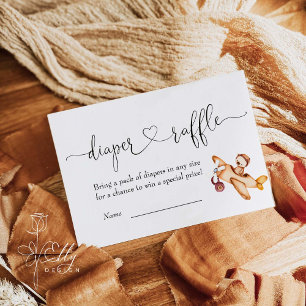 Carte D'accompagnement Nous Pouvons Attendre Attente Aéronef Bear Diaper 