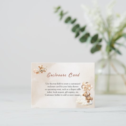 Carte D'accompagnement Nous pouvons attendre Boho Baby shower neutre genr (Debout devant)