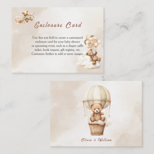 Carte D'accompagnement Nous pouvons attendre Boho Baby shower neutre genr (Devant / Derrière)