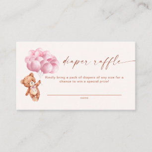 Carte D'accompagnement Nous Pouvons Attendre Presque Pink Balloon Diaper