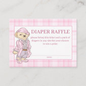 Carte D'accompagnement Nous pouvons attendre rose plaid tombole de couche (Devant)