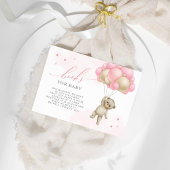 Carte D'accompagnement Nous pouvons attendre Teddy Bear GIrl apporter un 