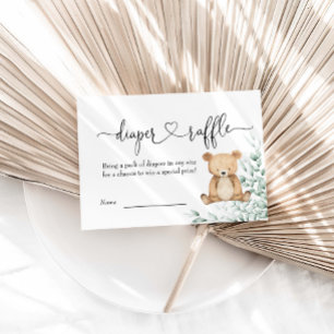 Carte D'accompagnement Nous Pouvons Attendre Verdure Ours Déchets Raffle