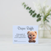 Carte D'accompagnement Nous pouvons Bearly Wait Baby shower ours en peluc (Debout devant)
