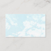 Carte D'accompagnement Nous sommes sur Cloud Neuf Baby shower Déchets Raf (Dos)