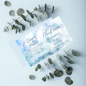 Carte D'accompagnement Nous Sommes Sur Nuage Neuf Baby showers Déchets Ra