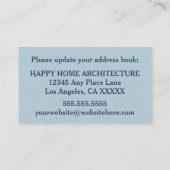 Carte D'accompagnement Nouveau changement d'adresse d'Office (Dos)