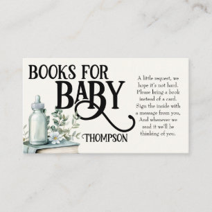 Carte D'accompagnement Nouveau chapitre commence Baby shower Fleur sauvag