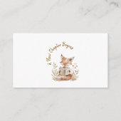 Carte D'accompagnement Nouveau Chapitre Commence Bébé Fox Déchets Raffle  (Dos)