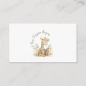 Carte D'accompagnement Nouveau chapitre commence Giraffe Diaper Raffle Ti (Dos)