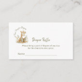 Carte D'accompagnement Nouveau chapitre commence Giraffe Diaper Raffle Ti (Devant)