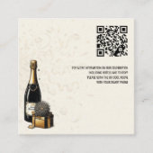 Carte D'accompagnement Nouvel An noir et or Eve QR (Devant)