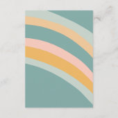 Carte D'accompagnement Nuages de baby shower Rainbow Cute QR CODE personn (Dos)