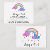 Carte D'accompagnement *~* Nuages Pluie gouttes Arcs-en-ciel Apportez un  (Devant / Derrière)