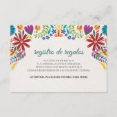 Carte D'accompagnement Nuestra Boda Flowers Botanical Spanish Wedding (Devant)