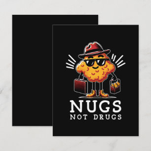 Carte D'accompagnement Nuggets Croustillants Pas de Drogue