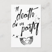 Carte D'accompagnement Nuit d'Halloween de la Mariage vivante (Dos)