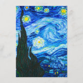 Carte D'accompagnement Nuit Van Gogh Starry (Devant)