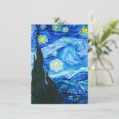 Carte D'accompagnement Nuit Van Gogh Starry (Debout devant)