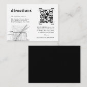 Carte D'accompagnement Numérisation minimale de code QR moderne | Instruc (Devant / Derrière)