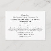 Carte D'accompagnement Nuptial Grace Catholic Wedding  (Dos)