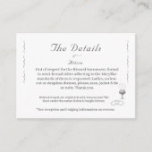 Carte D'accompagnement Nuptial Grace Catholic Wedding  (Devant)