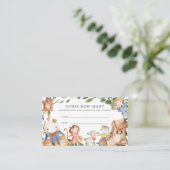 Carte D'accompagnement Nursery Rhymes Baby shower Devinez Combien de cart (Debout devant)