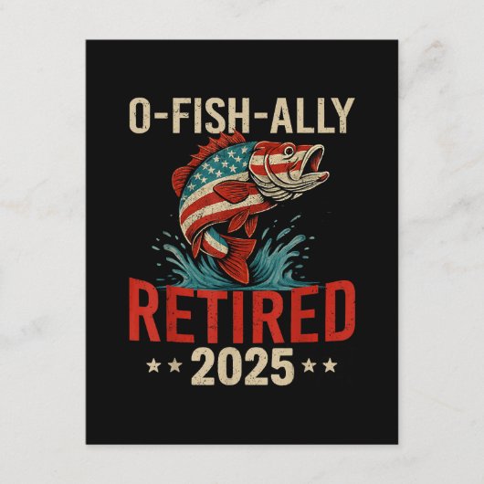 Carte D'accompagnement O-Fish-Ally Retraité 2025 Retraite des pêcheurs (Devant)