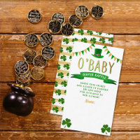 O'Baby St. Patrick's Day Baby shower Déchets Raffl