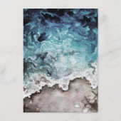 Carte D'accompagnement Océan rustique | Destination de la plage Détails d (Dos)